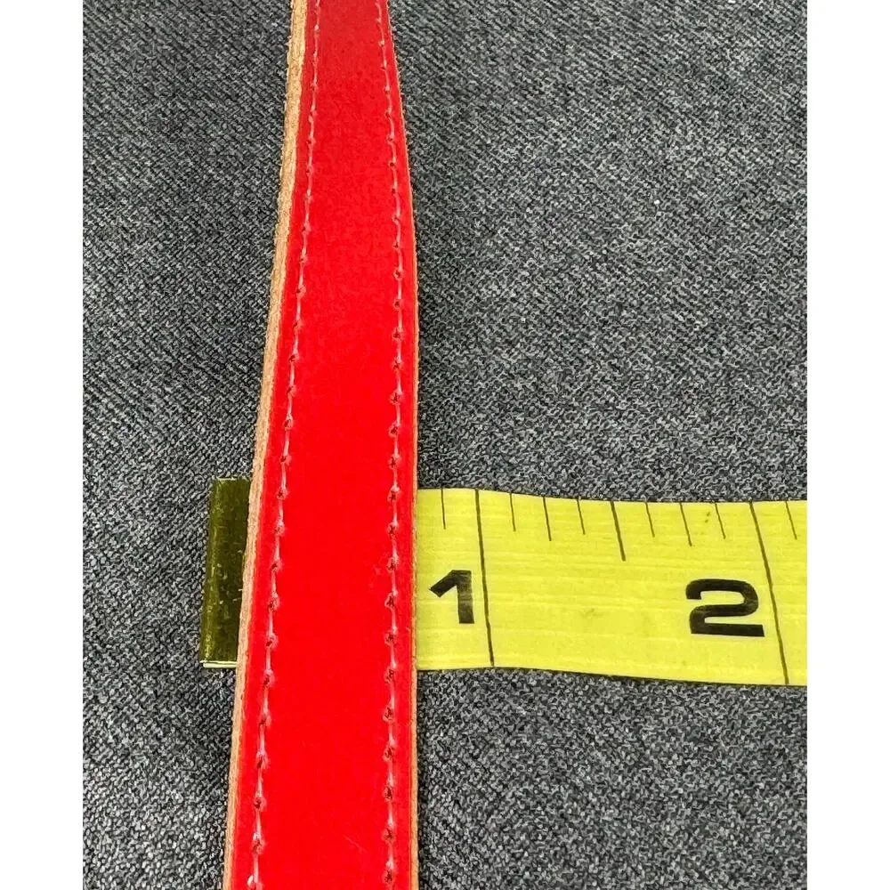 Vintage Statement Belt Red Patton Leather Size- XS/ S